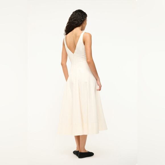 Staud Marieta Dress Ivory 4 - Picture 10 of 12